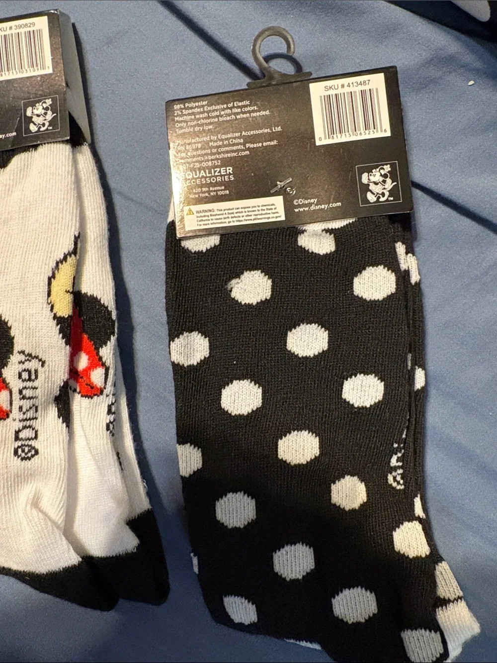 Disney Minnie Mouse Kids Accessory Set - Black, White & Yellow